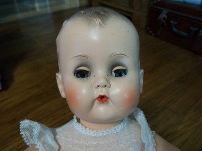 Vintage 50s Ideal Betsy Wetsy doll 15 inch beautiful dress diaper 