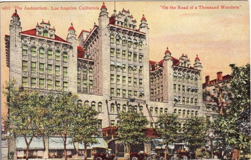 CA LOS ANGELES THE AUDITORIUM postcard  