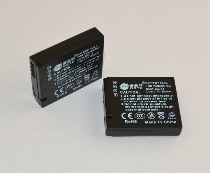 2PCS DSTE DMW BCJ13 BCJ13E Battery for PANASONIC DMC LX5 LX5 Show 