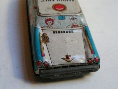 Vintage Litho Tin Ambulance, Ambulancia Japan 1950s TN  