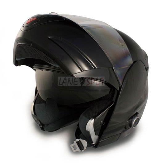 Vcan BLINC 210 Flip Face Modular Bluetooth Helmet (BLACK, Large)