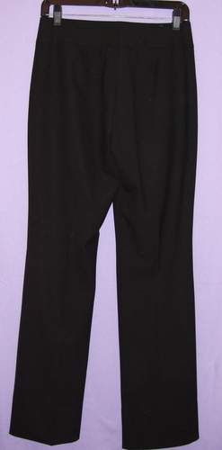 Entier Black Wool Stretch Boot Cut Career Dress Pants 2  