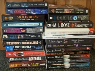   23 Suspense Vampire Demon Supernatural Fiction Novels Paperback Books