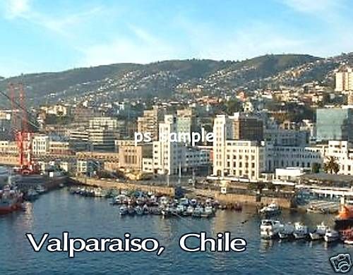 Chile   VALPARAISO   Travel Souvenir Fridge Magnet  