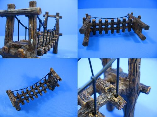 Drawbridge Bridge Aquarium Ornament resin Decoration M  