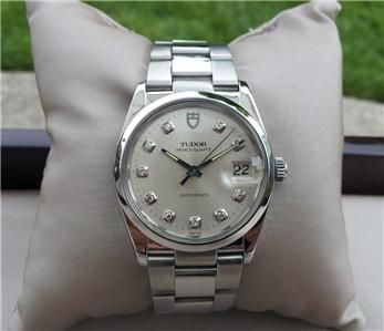 MENS ROLEX TUDOR OYSTER QUARTZ FULL SIZE 34mm DIAMOND DIAL NEW STYLE 