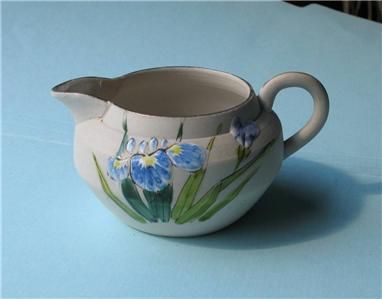   IRIS Flower Bisque Creamer Atlantic City N.J. New Jersey  