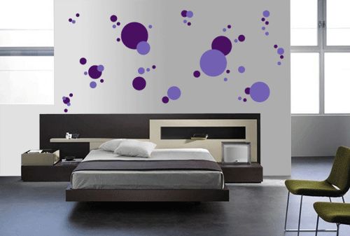 BIG 76 POLKA DOTS   Vinyl Wall Decals 4 baby room decor  