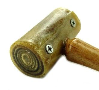 Mazbot Leather Rawhide Nylon Head Jewelry Hammer Mallet  