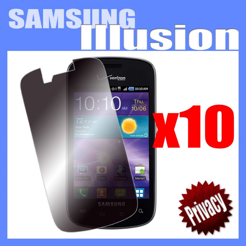   10 Privacy Screen Protector Guard For Samsung Illusion SCH I110 Tinted