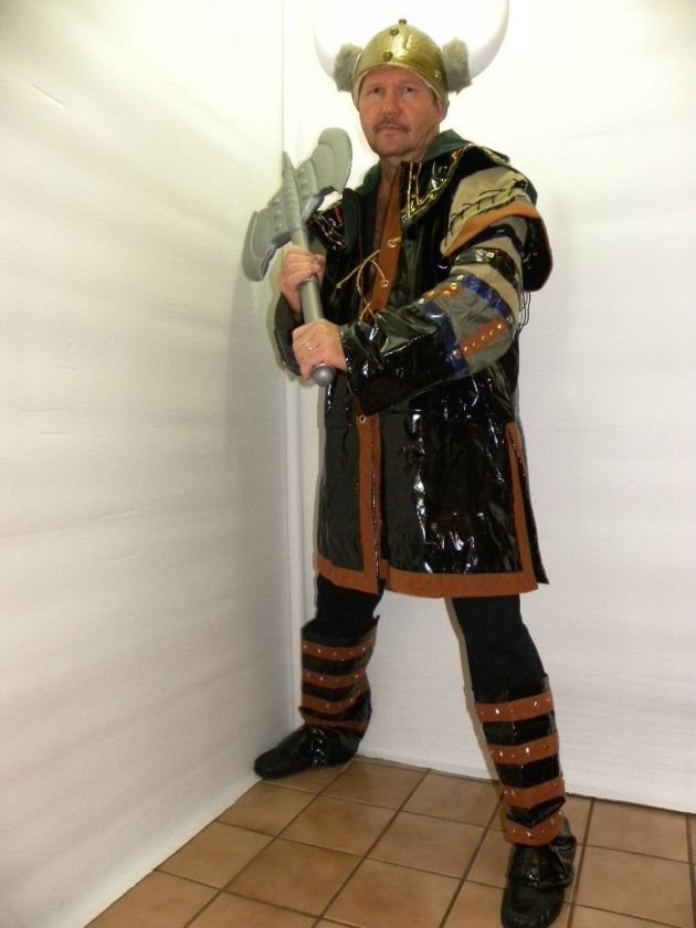 XL Viking Warrior Knight Thor Mens Medieval Costume Plus New 
