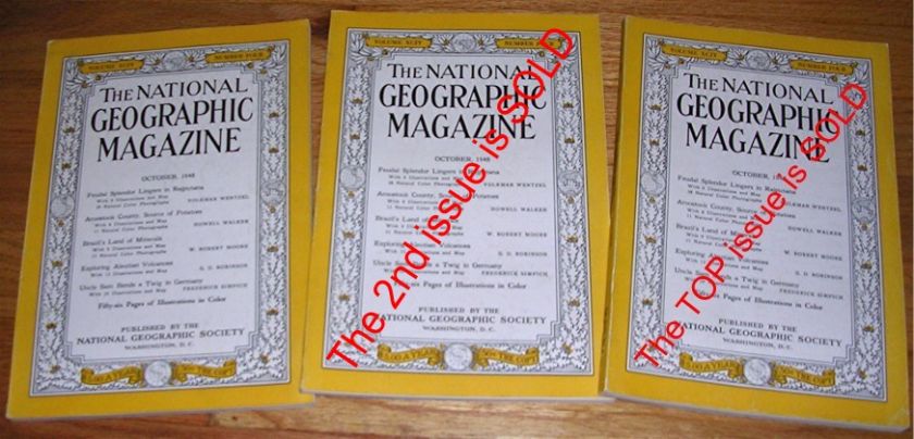 National Geographic OCT OCTOBER 1948 Rajutana, BRAZIL  