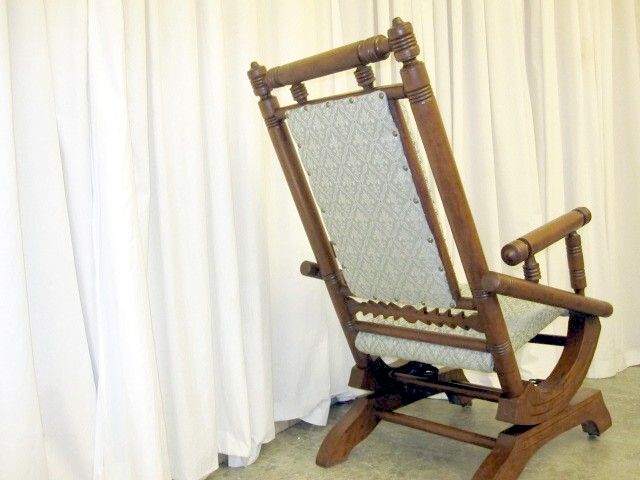 Antique Beautiful 1800s Platform Rocker Arts & Crafts Style Great 