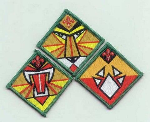 Extinct 1990s Singapore Scouts Chiefs Scout Rank Award Badge SET