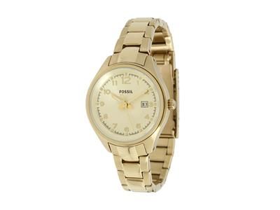   NEW FOSSIL FLIGHT MINI STAINLESS STEEL GOLD TONE LADIES WATCH AM4365