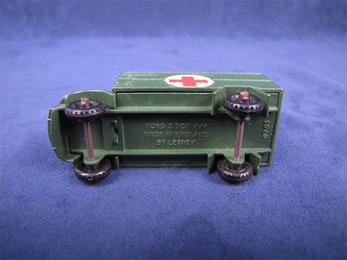 Vintage 1959 Lesney Military Service Ambulance #63 RW  