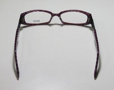 NEW KENSIE TEXTURE 50 17 135 BURGUNDY/PURPLE PLASTIC EYEGLASSES 