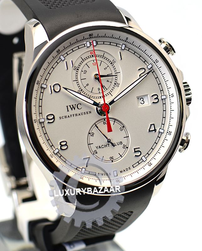 IWC Portuguese Yacht Club Chronograph   Stainless Steel Case   Rubber 