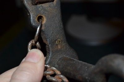   War Model 1859 Bit and Old Headstall with Coin Rosettes/Buttons  