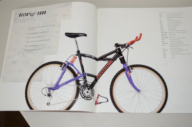 Cannondale 1992 catalog delta V r1000 vintage rare  