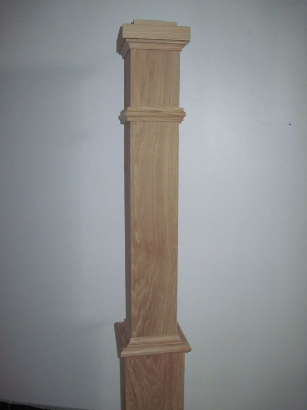 BOX NEWEL POST 6X6 HICKORY  