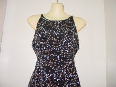 NWT My Michelle Long Black Floral Tie Prom Special Ocassion Dress 7 