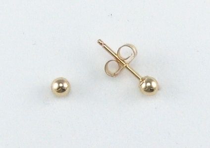 EarRings   STUDs 14kgf Gold Ball  