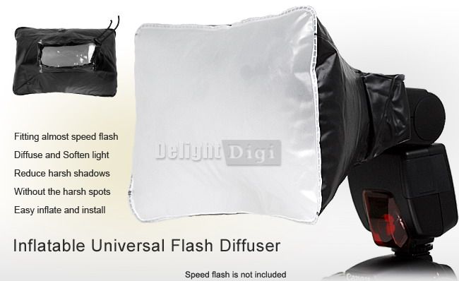 Soft Flash Bounce Diffuser Dome Fits For all Flash Model Flashes E2B