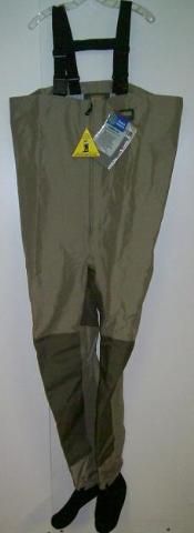 HODGMAN GUIDELITE BREATHABLE STORM ZIP STOCKINGFOOT WADERS SIZE L 