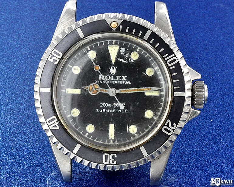 Rare Pointed Crown Rolex Submariner Ref 5513 C.1962  