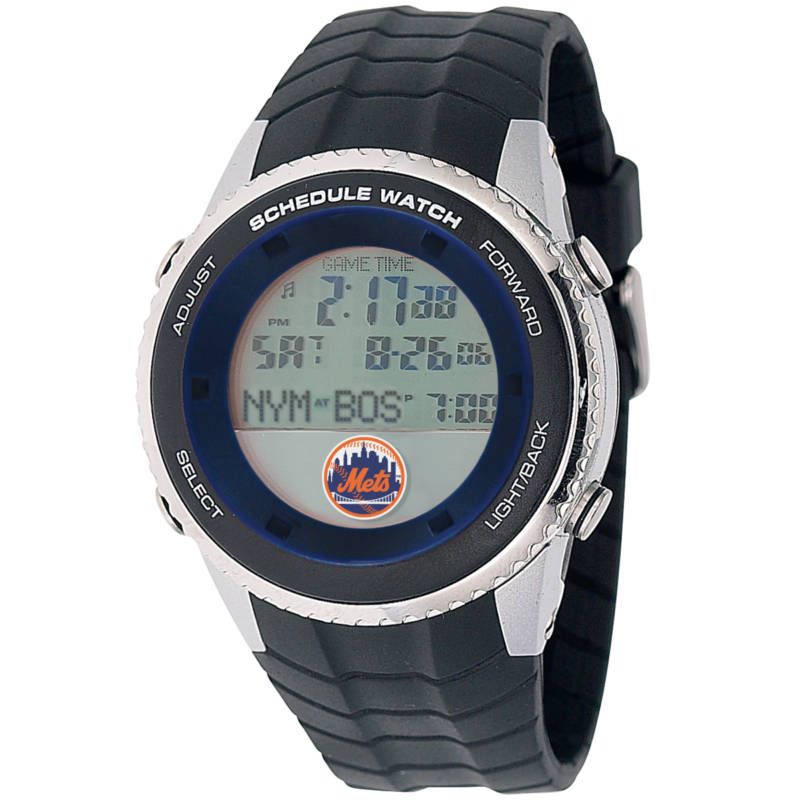 NEW YORK METS MENS DIGITAL SCHEDULE WATCH BY GAMETIME  