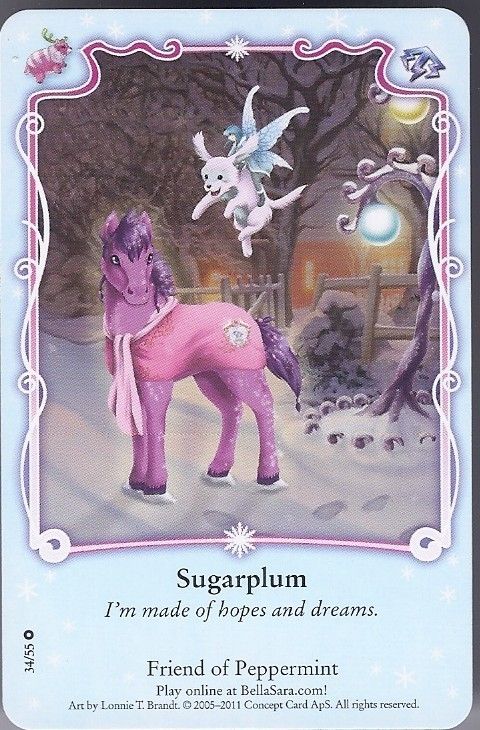 BELLA SARA TRADING CARD WINTER FESTIVAL SRS. #34/55*SUGARPLUM*  