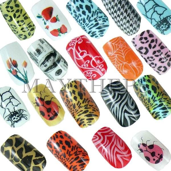 Pre Design False French Acrylic Nail FULL Tips Series A  