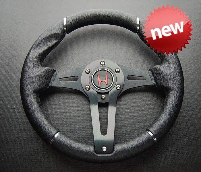 01 05 HONDA CIVIC BW JDM STEERING WHEEL H HORN BUTTON LOGO W/ HUB 