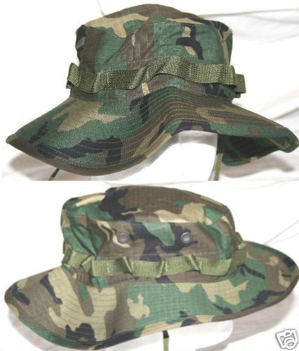 REPRO BROWN DOMINANT ERDL CAMO BOONIE HAT 7 1/2 NEW on PopScreen