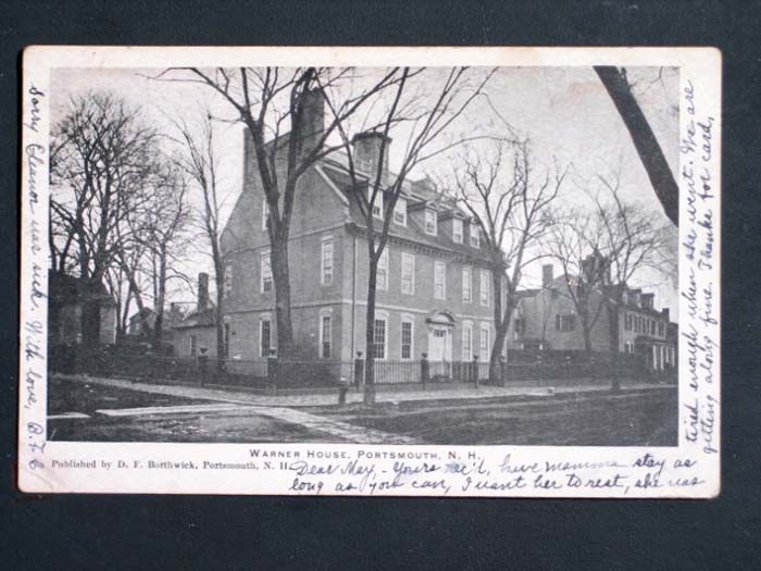 Warner House, Portsmouth NH c1906 Old Vintage Postcard  