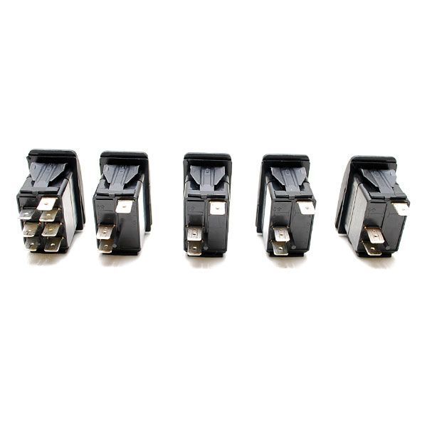 CARLING 12V 5 PC BOAT LABELED ILLUM ROCKER SWITCH SET  