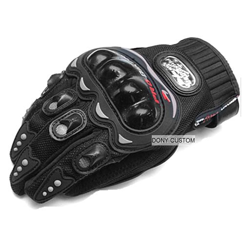 MOTORCYCLE MESH GLOVES PROBIKER RIDING BLACK Medium  