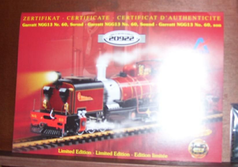 20922 ASTER GARRATT #60 LTD EDITION STEAM ENGINE NGG 13 