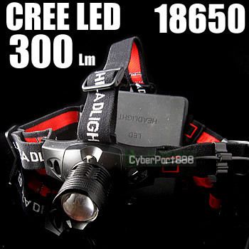 18650 Head Lamp Light 5W CREE LED HEADLAMP FLASHLIGHT  