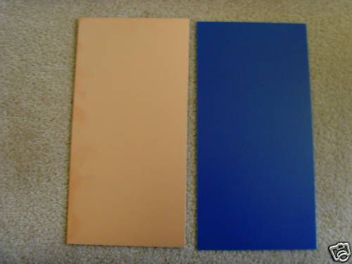 sht.Copper Clad Laminate,CEM, 047, 4 x 6, SS, BLUE  