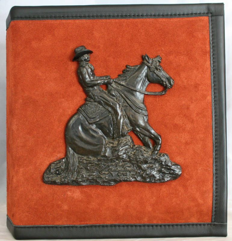 LEATHER PHOTO ALBUM REINING HORSE X CHARLENE MORGAN 93  