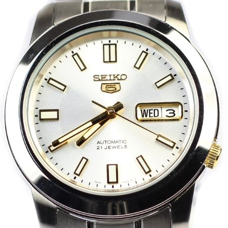 Seiko Men 5 Automatic 7S26 Analog Fashion Watch +Box SNKK09  