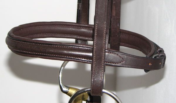 HERITAGE English Leather Padded Caveson Snaffle Bridle  