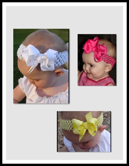 SPECIAL 3 SMALL Infant Baby Hairbow Headband U CHOOSE  