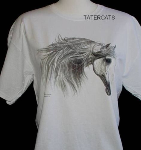 Horse T Shirt Clothing Horses Sketch Western Tee NEW  