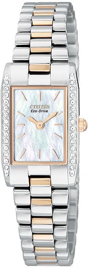 Citizen EW9818 56D Ladies Watch Two Tone Rose Tone  