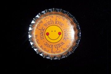 FAITH HOPE LOVE PEACE JOY ~ CHRISTIAN BOTTLE CAP CHARMS  