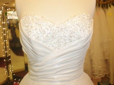 WEDDING*CINDERELLA* DRESS*DIAMOND WHITE*6*100% AUTHENTIC*NWT*READY TO 