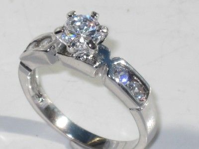 Rg710 ELEGANT 1.65ct SIMULATED DIAMOND ENGAGEMENT RING  